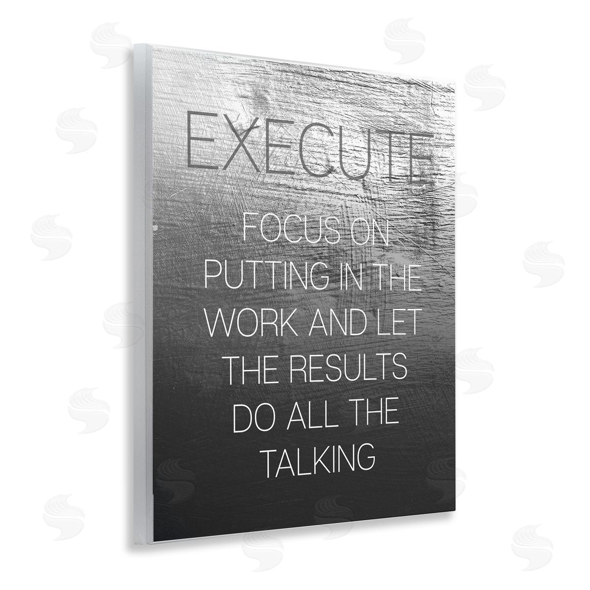 Execute Motivational Definition Wood Plaque Wall Art, Home Decor by Stupell Studio