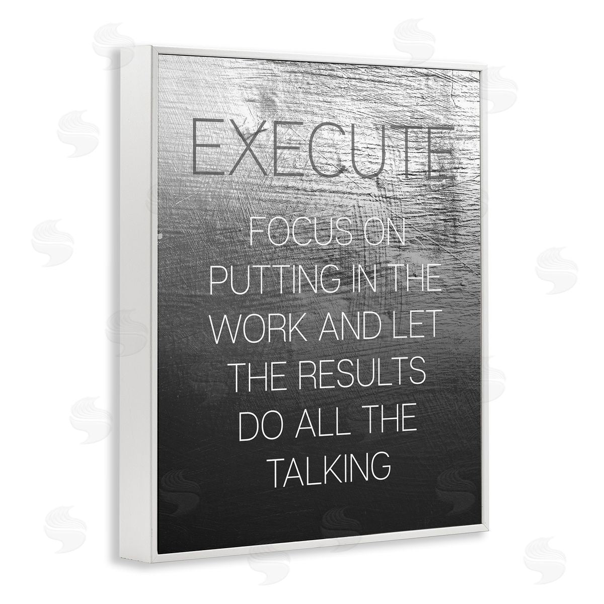 Execute Motivational Definition White Frame Print Wall Art, Home Decor by Stupell Studio