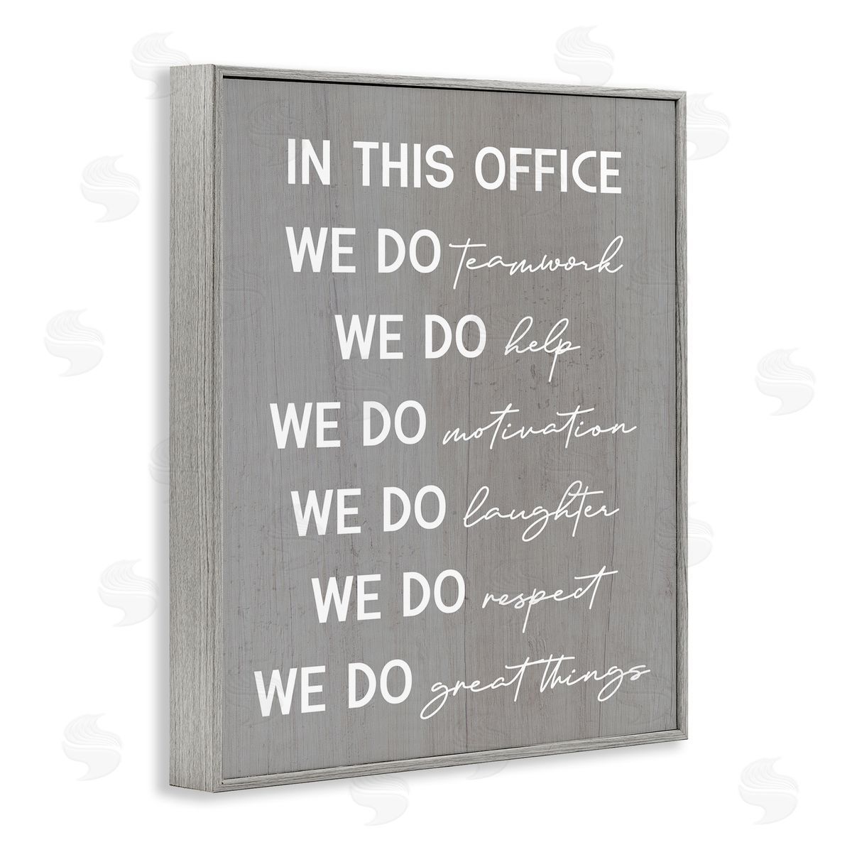 Inspirational Office Phrases Grey Frame Print Wall Art, Home Decor by Stupell Studio