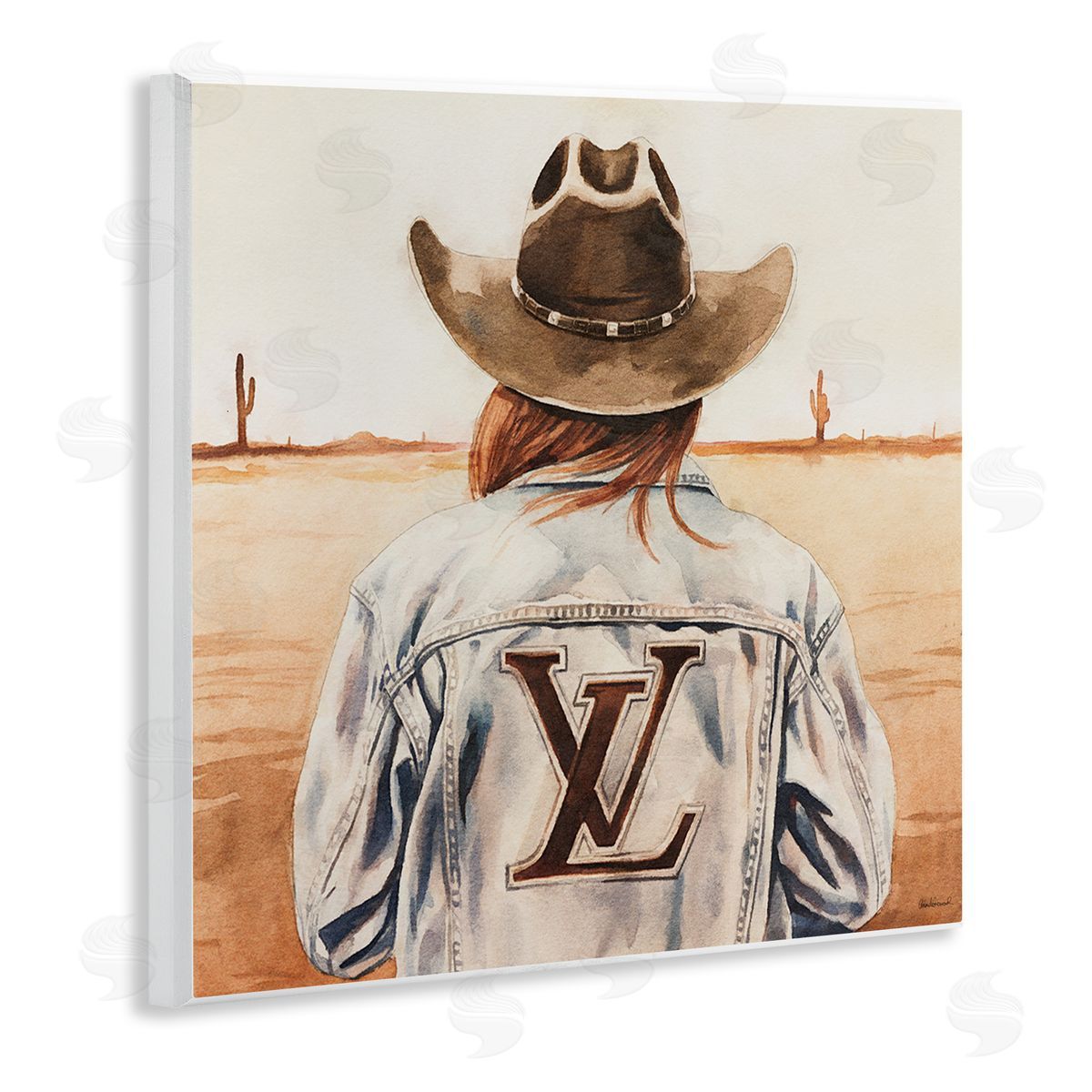Desert Cowgirl Fashion Brand Wood Plaque Wall Art, Home Decor by Amanda Greenwood