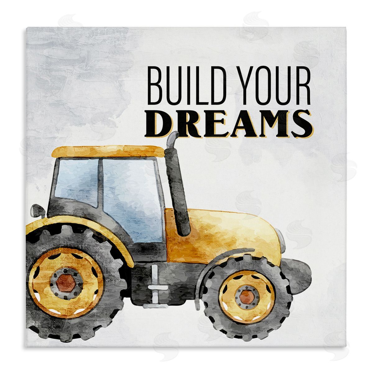 Build Your Dreams Phrase Canvas Wall Art, Home Decor by Kim Allen