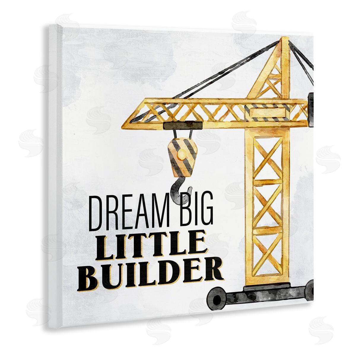 Dream Big Little Builder Wood Plaque Wall Art, Home Decor by Kim Allen