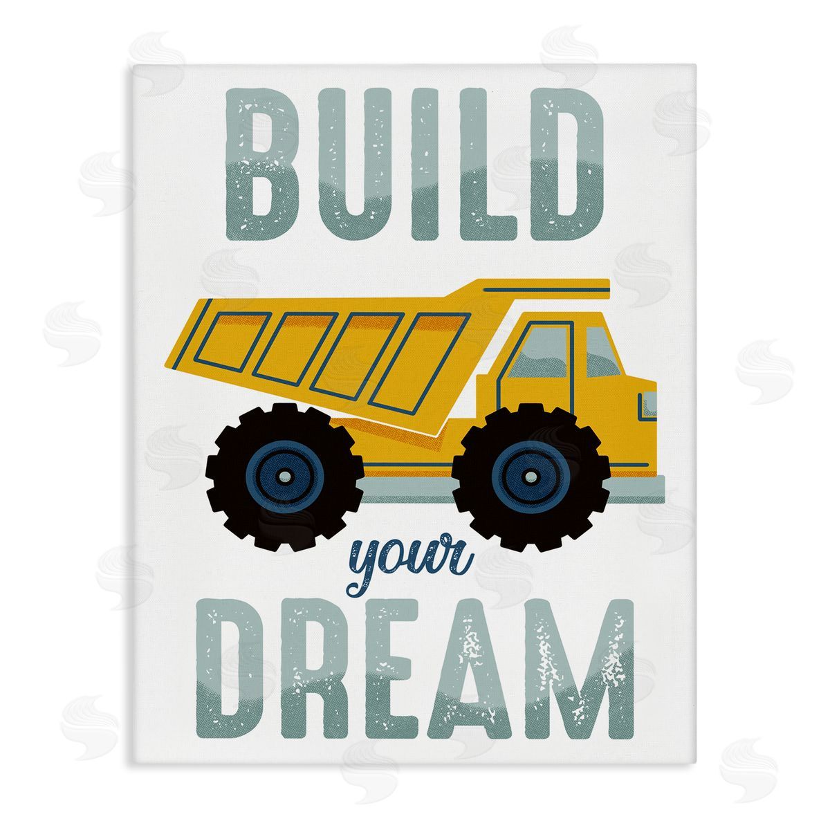 Build Your Dream Construction Canvas Wall Art, Home Decor by Marcus Prime
