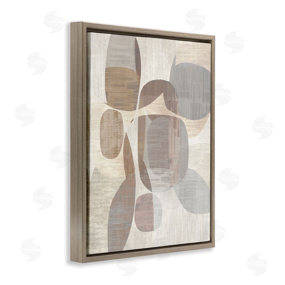 David Moore Brown Floating Frame Canvas Wall Art Print