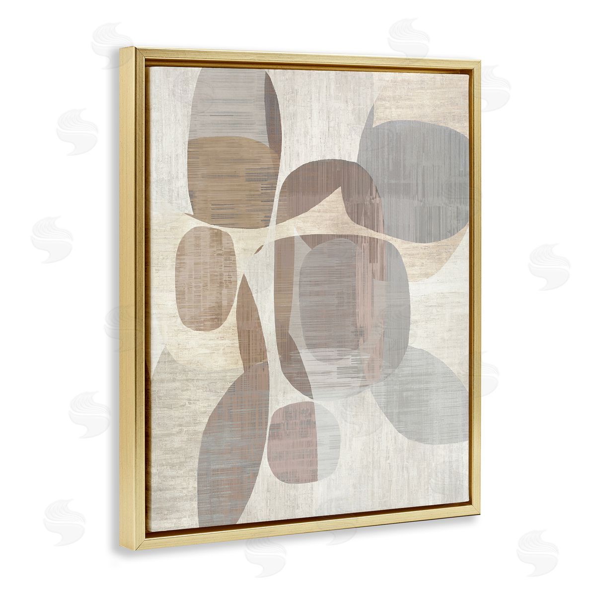 David Moore Gold Floating Frame Canvas Wall Art Print