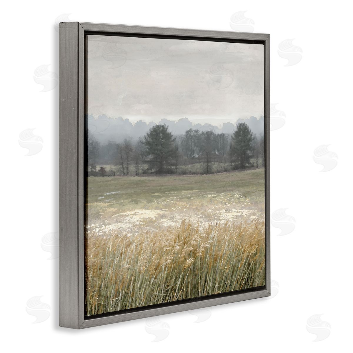 Jesse Carter Gray Floating Frame Canvas Wall Art Print