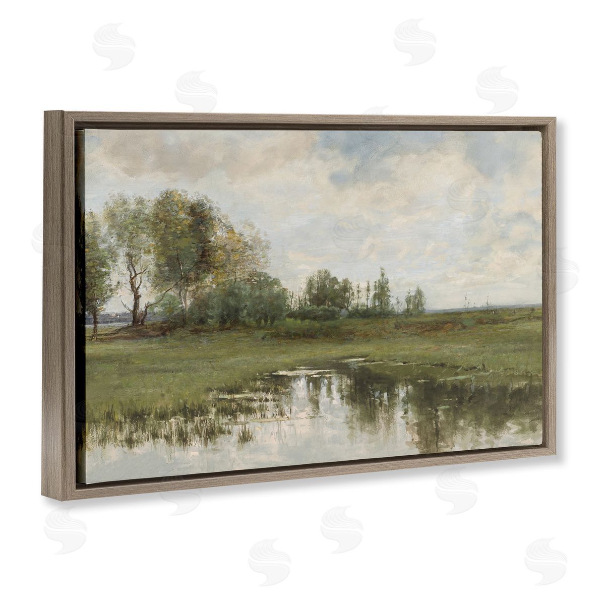 Jesse Carter Brown Floating Frame Canvas Wall Art Print