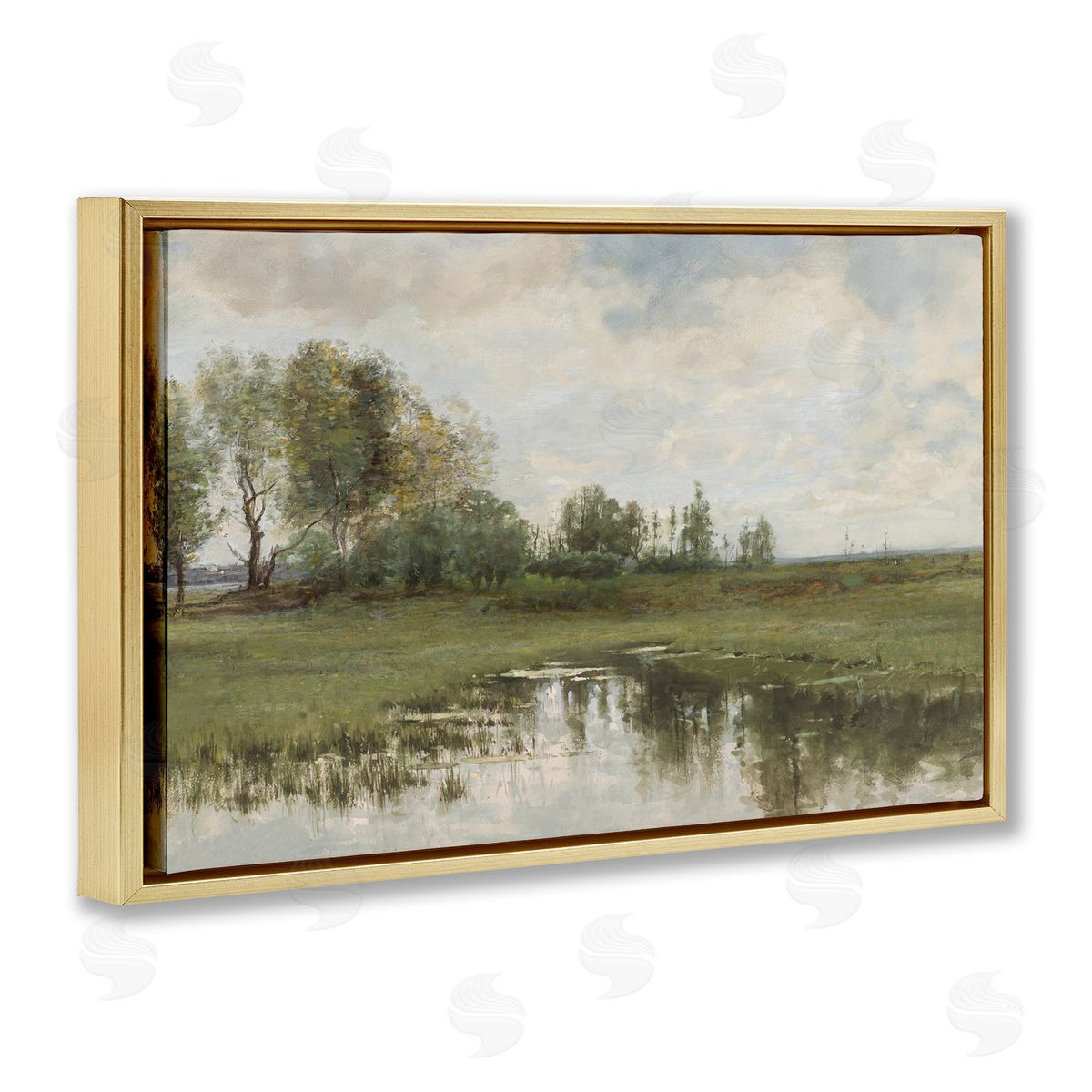 Jesse Carter Gold Floating Frame Canvas Wall Art Print