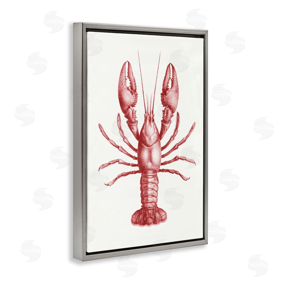 Tina Higgins Designs Inc. Gray Floating Frame Canvas Wall Art Print