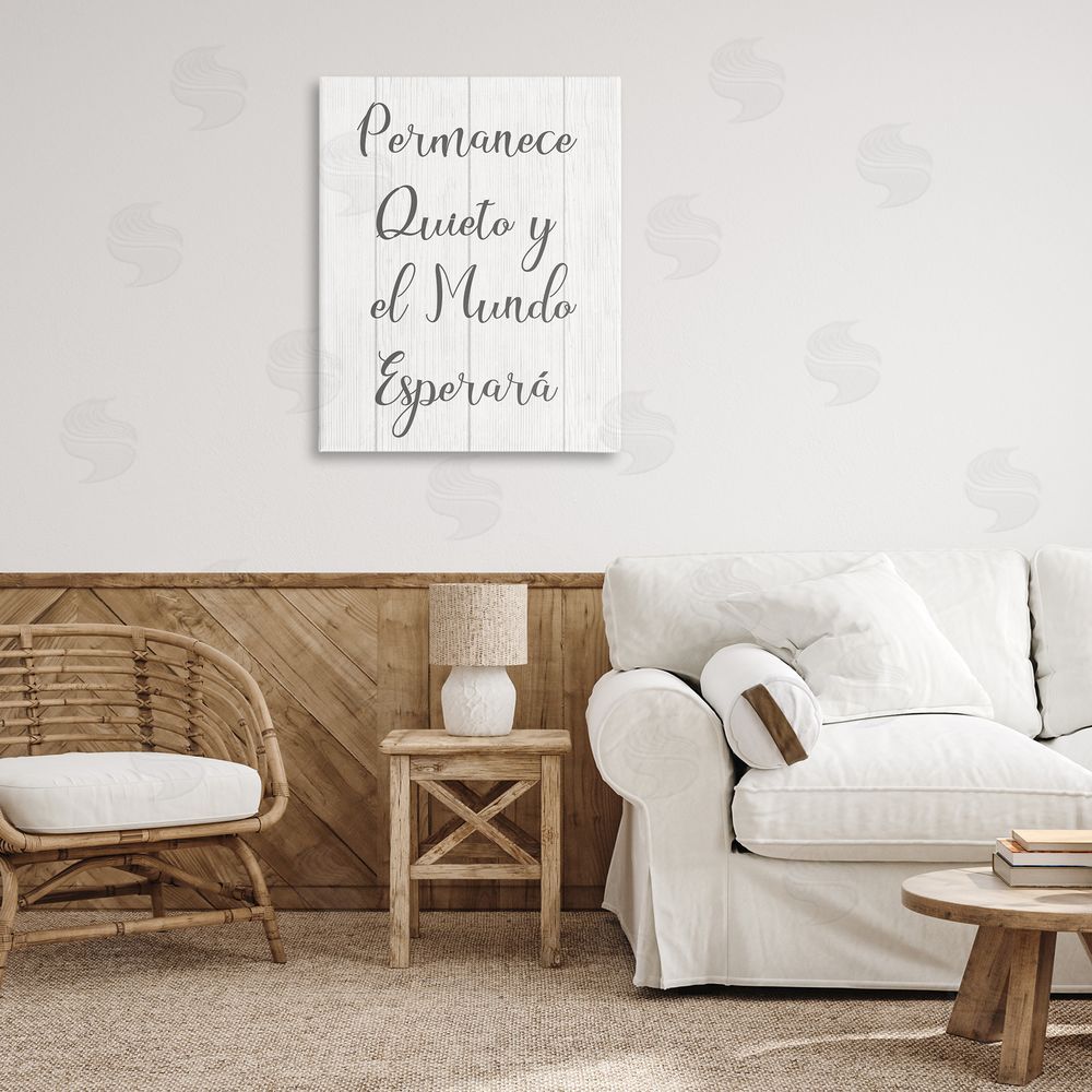 Stupell Studio Permanece en Quietud Canvas Wall Art Print in Room