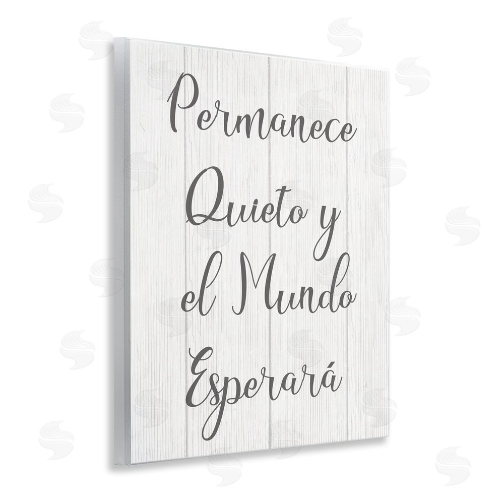 Stupell Studio Permanece en Quietud Wooden Wall Plaque Art Print