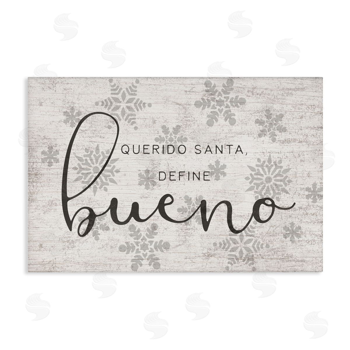 Stupell Studio Querido Santa Define Bueno Canvas Wall Art Print