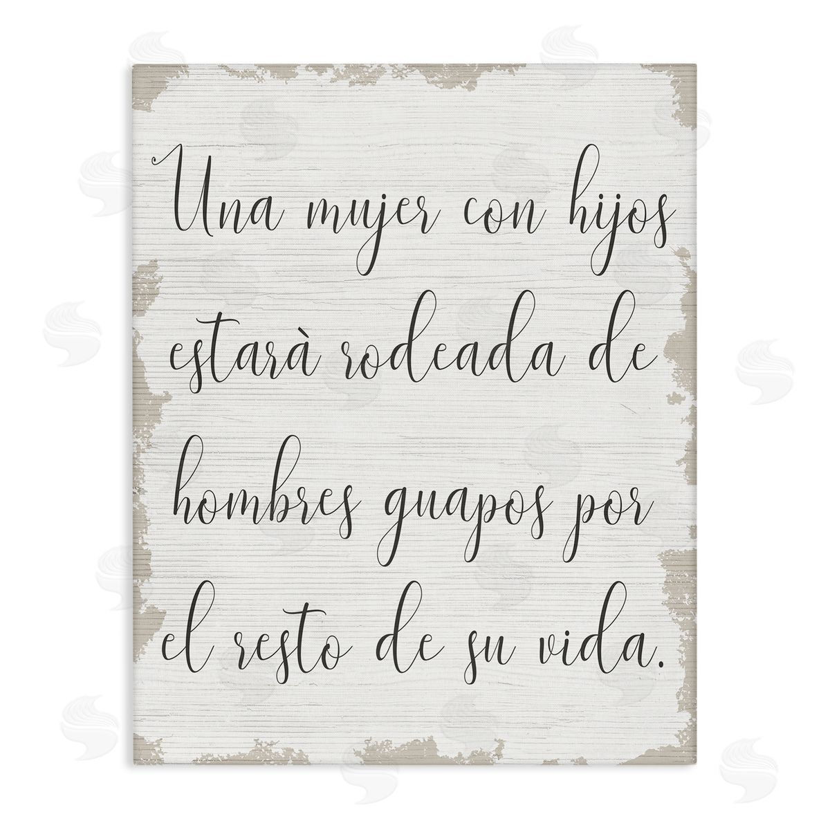 Stupell Studio Rodeada de Hombres Guapos Canvas Wall Art Print