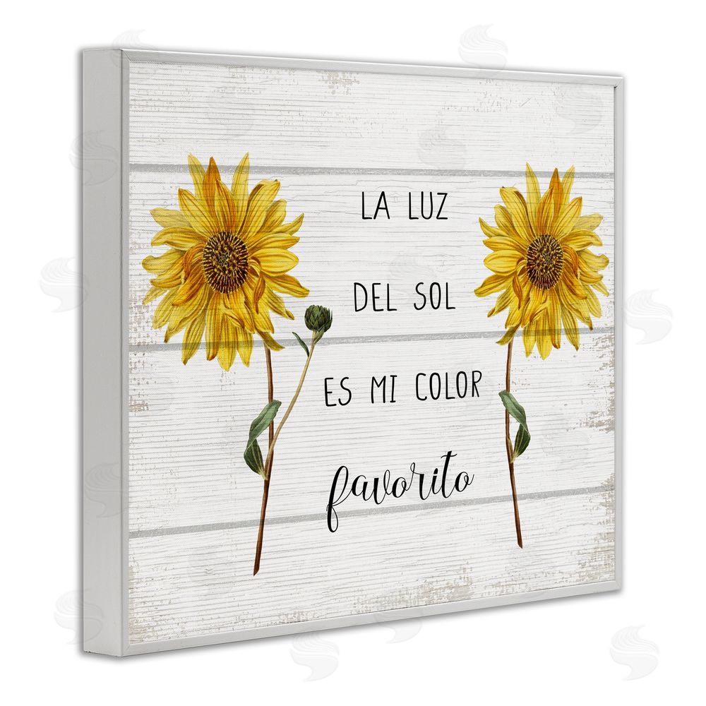 Stupell Studio La Luz Del Sol White Framed Giclee Wall Art Print