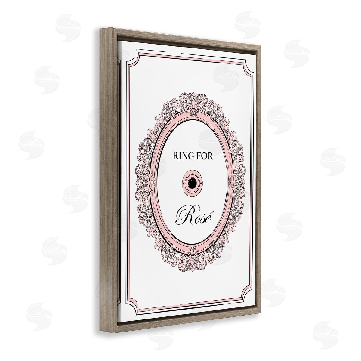 Martina Pavlova Ring for Rose Brown Floating Frame Canvas Wall Art Print
