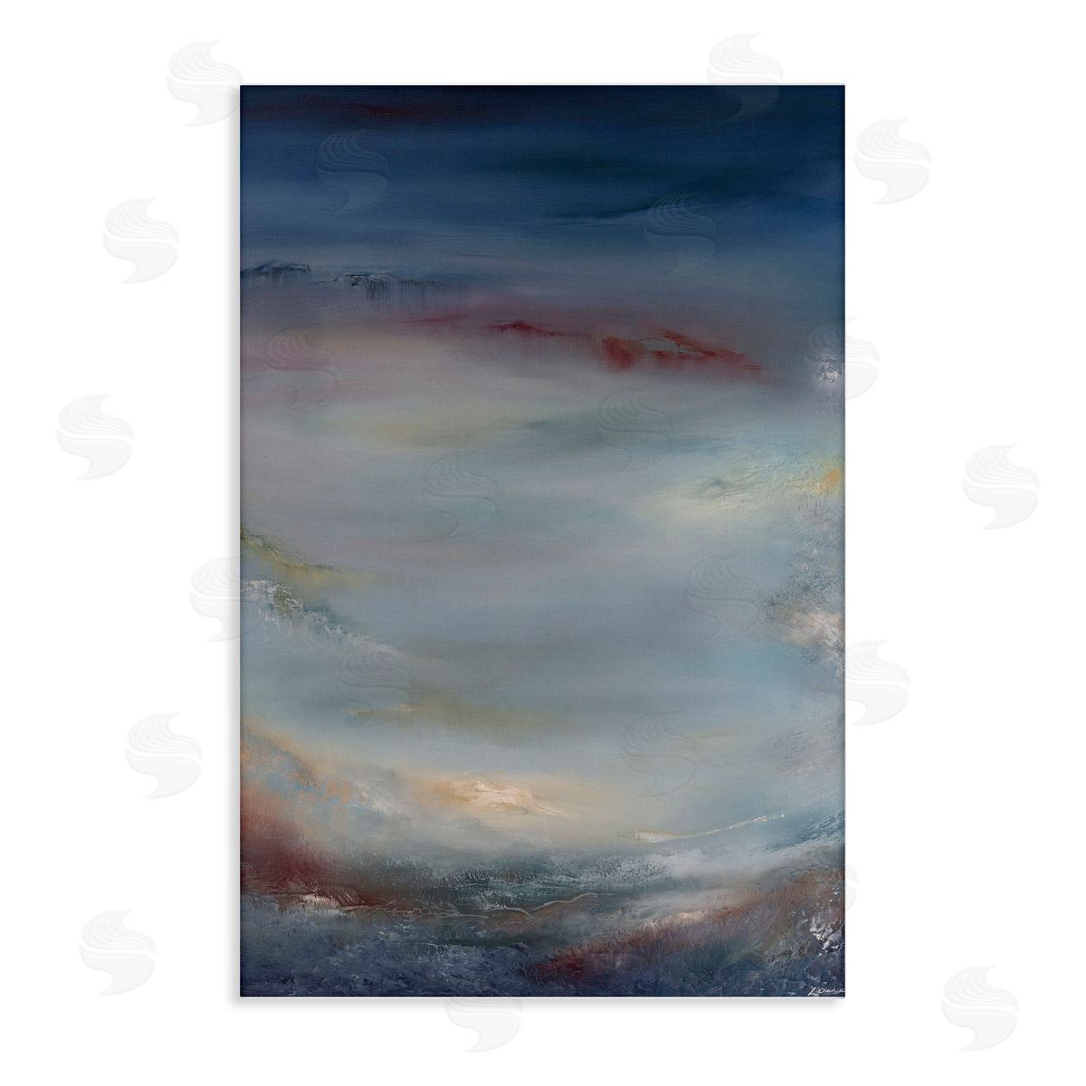 Coral Underwater Impression Canvas Wall Art, Home Decor by Lydia Orange