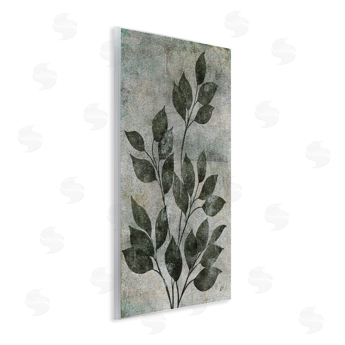 Love & Leaves Rustic Wood Plaque Wall Art, Home Decor by Lydia Orange