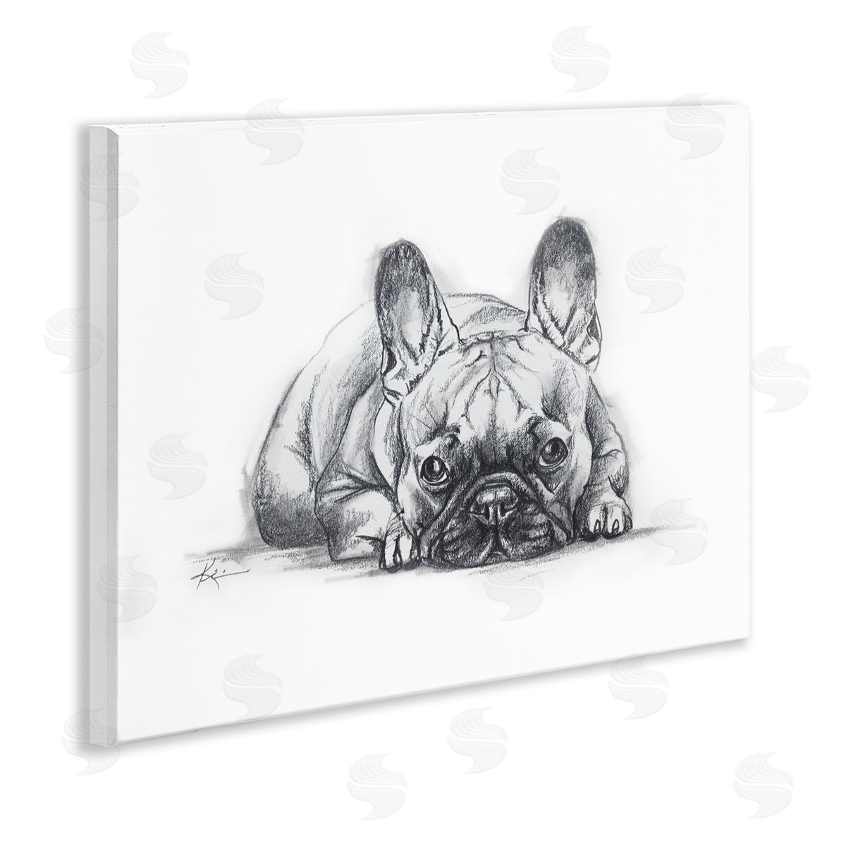 French Bulldog Naptime Wood Plaque Wall Art, Home Decor by Lindsay Kivi Fine Art