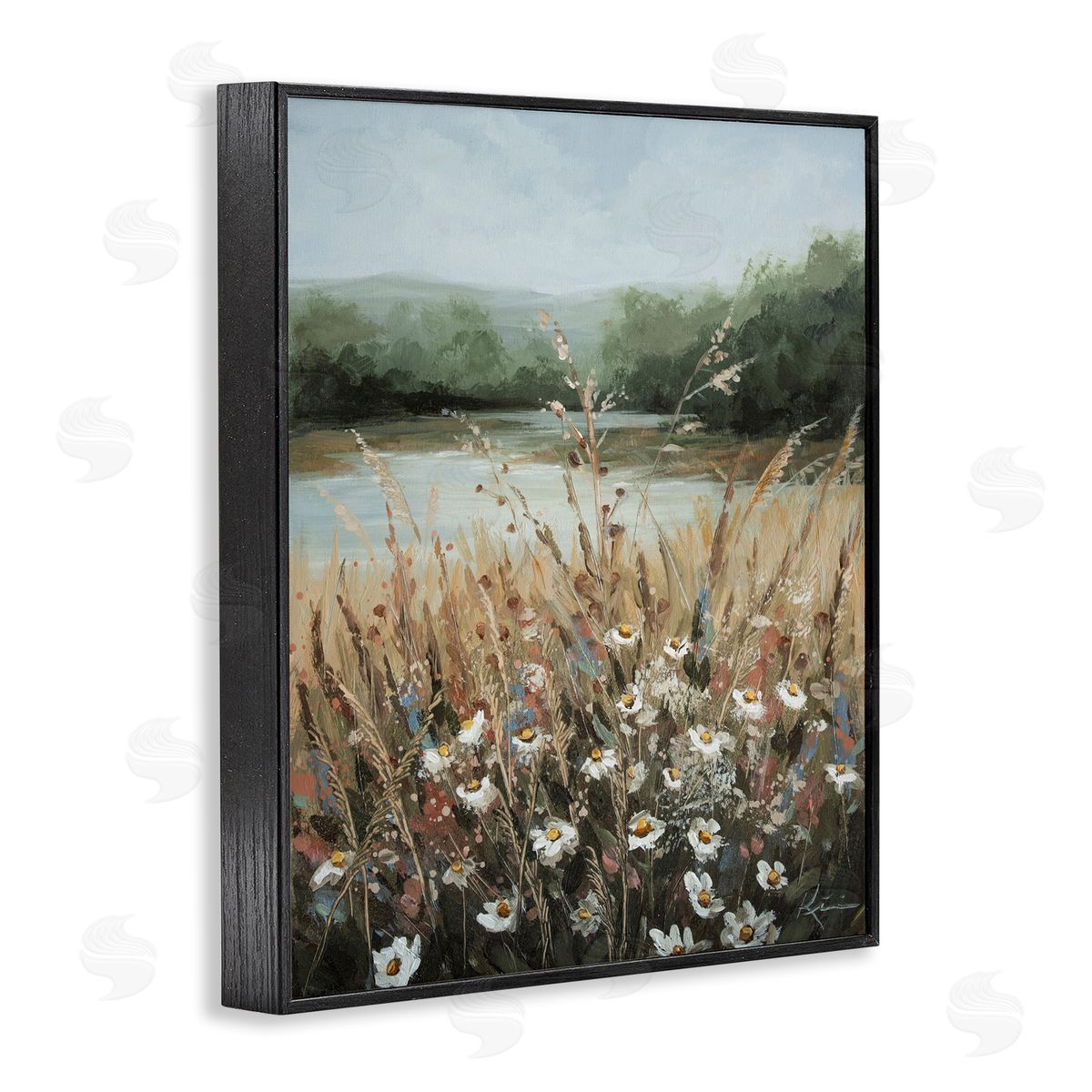 Wild Blooms by Marsh Black Frame Print Wall Art, Home Decor by Lindsay Kivi Fine Art