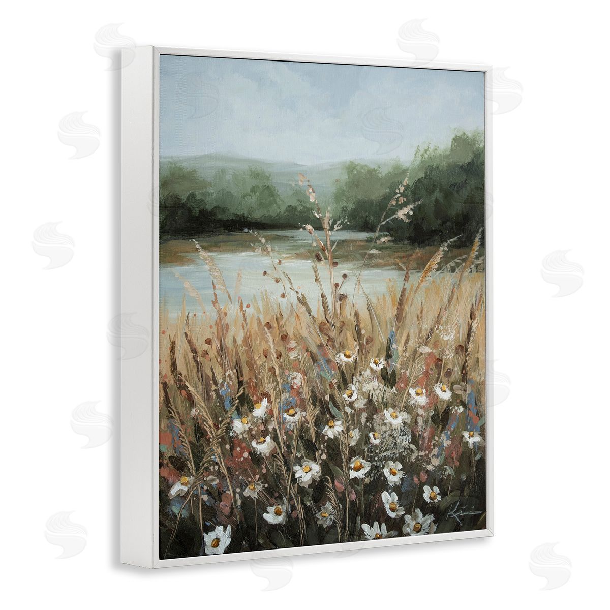 Wild Blooms by Marsh White Frame Print Wall Art, Home Decor by Lindsay Kivi Fine Art