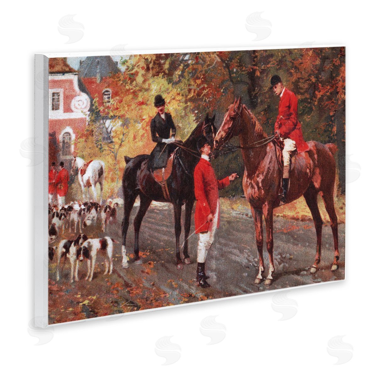 Vintage Horses & Jockeys Wood Plaque Wall Art, Home Decor by Tina Higgins Designs, Inc.