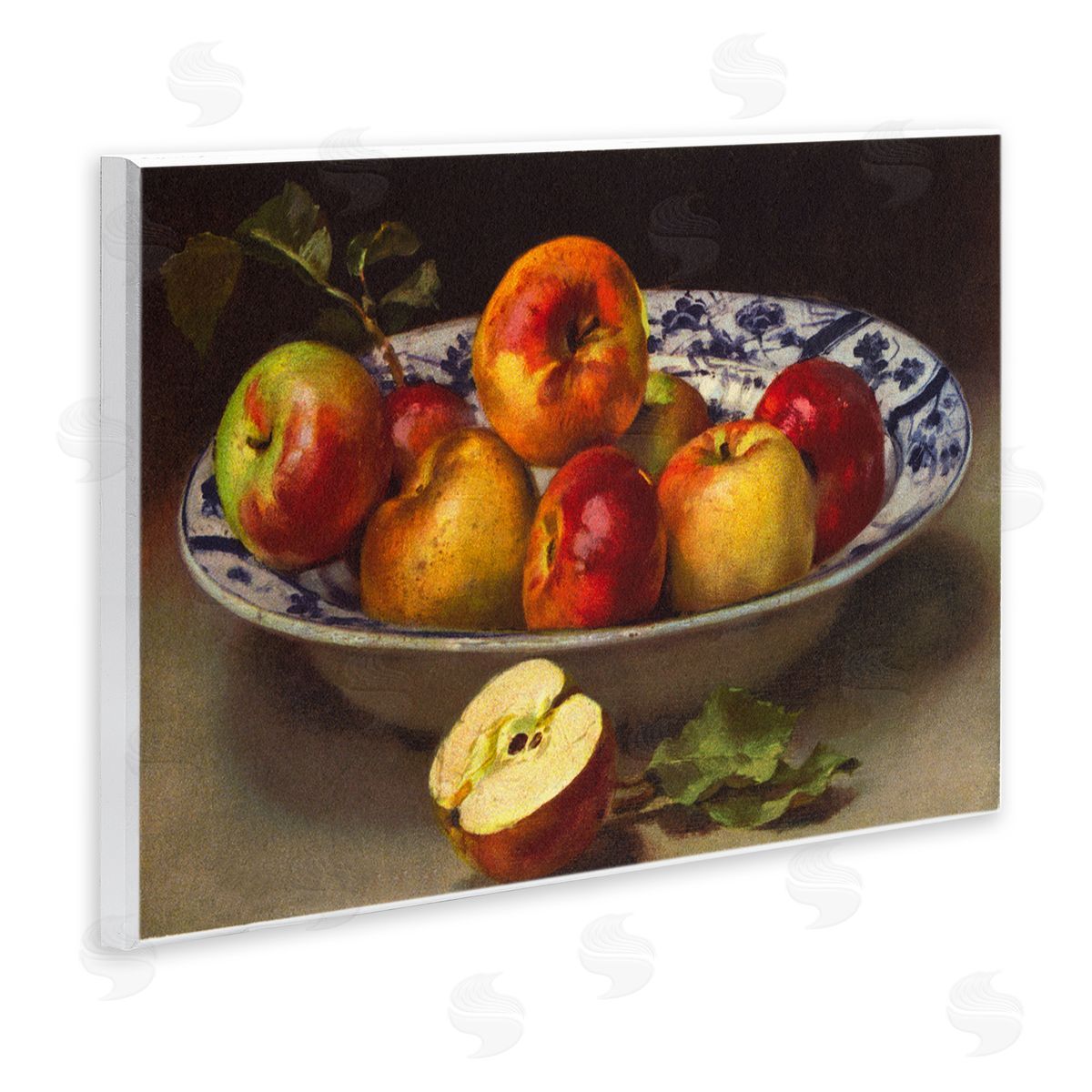 Mixed Apples Still Life Wood Plaque Wall Art, Home Decor by Tina Higgins Designs, Inc.