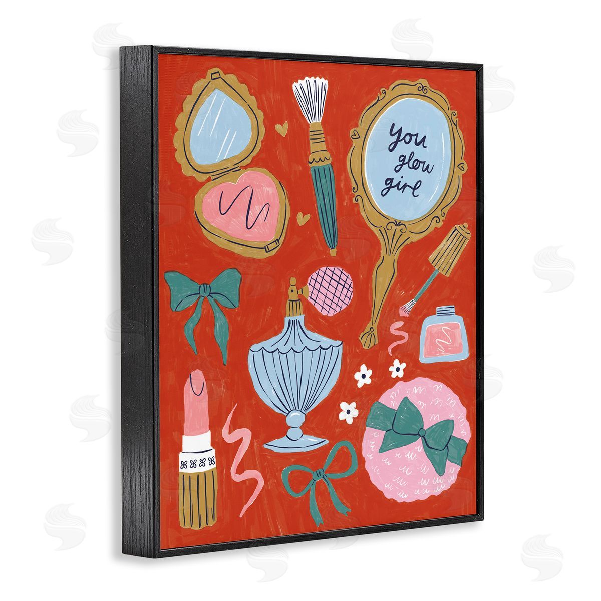 Girlie Feminine Essentials Black Frame Print Wall Art, Home Decor by Lisa Barlow