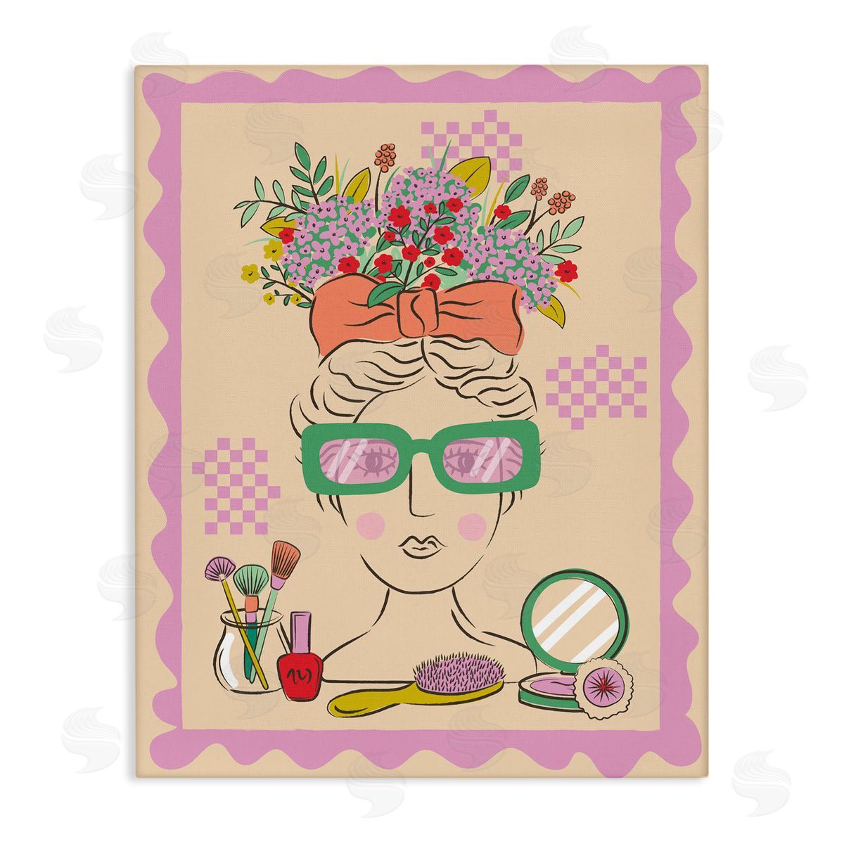 Makeup & Fashion Boudoir Canvas Wall Art, Home Decor by Lisa Perry Whitebutton