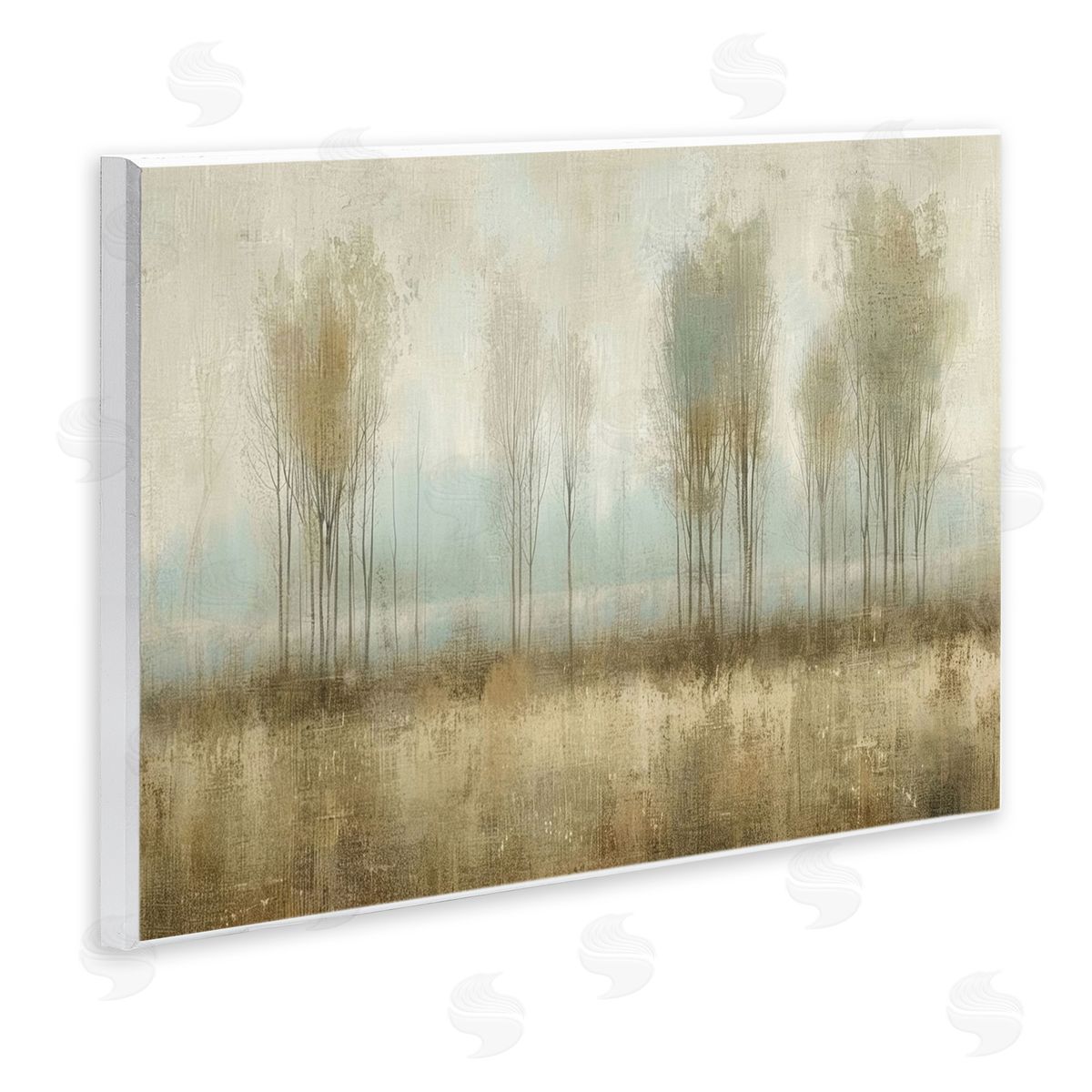 Muted Forest View Wood Plaque Wall Art, Home Decor by LSR Design Studio