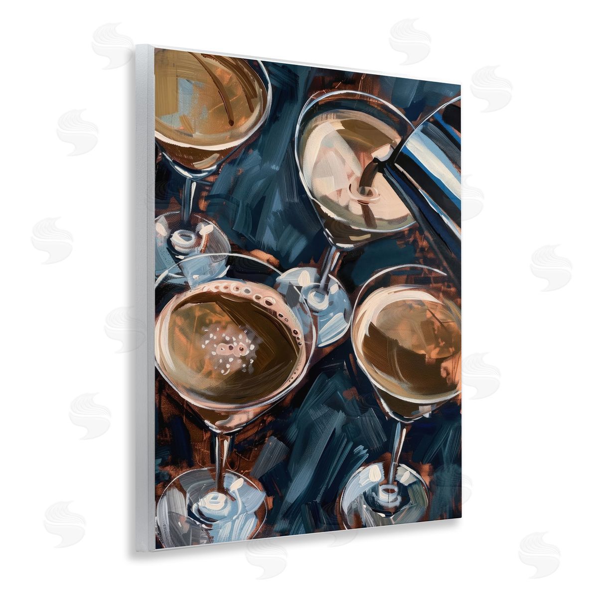 Pouring Espresso Martini Wood Plaque Wall Art, Home Decor by LSR Design Studio