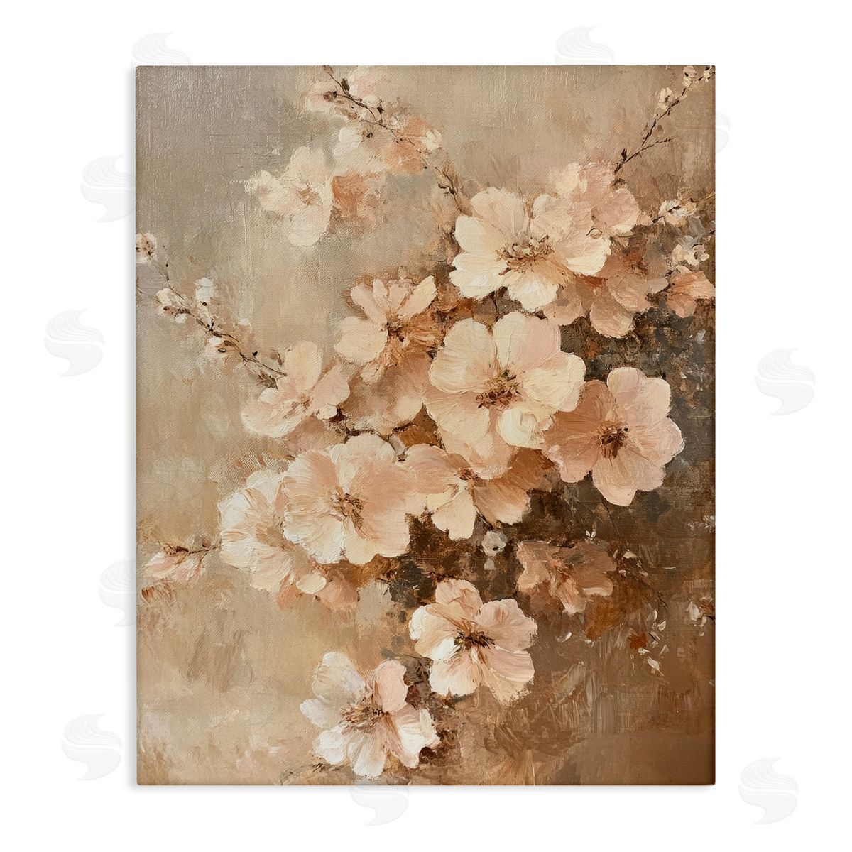 Blooming Cherry Blossoms Canvas Wall Art, Home Decor by Petal Prints Design
