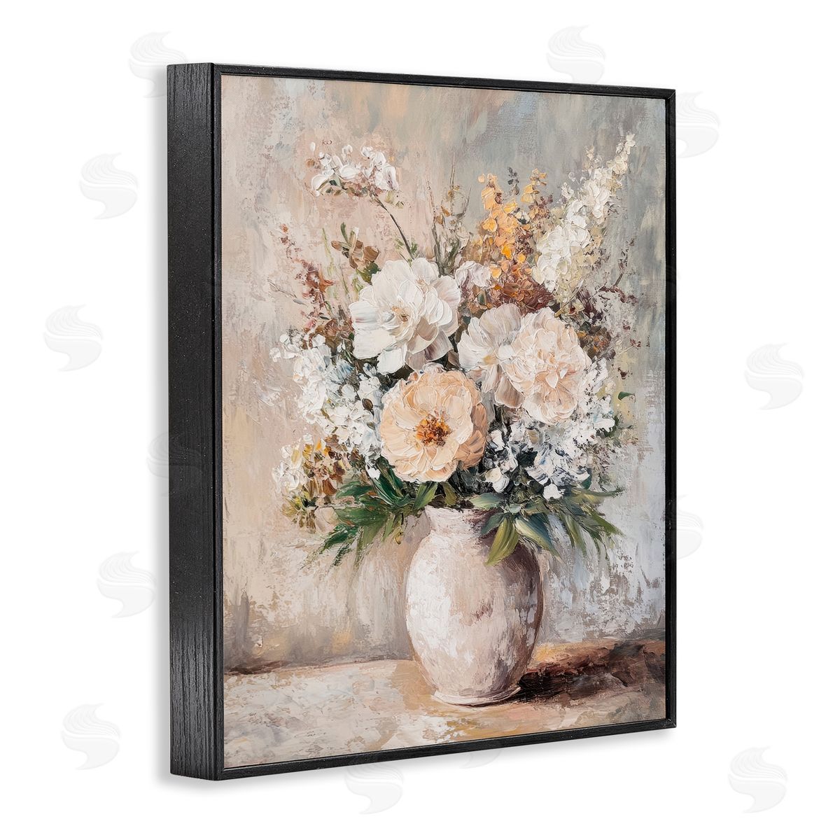 Bouquet of Wildflowers Black Frame Print Wall Art, Home Decor by Petal Prints Design