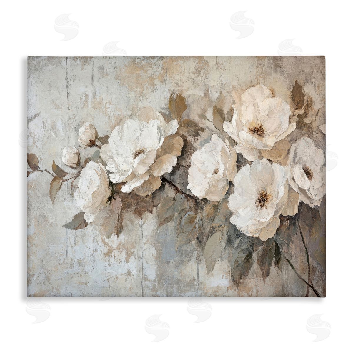 Summer Daze Blossoms Canvas Wall Art, Home Decor by Petal Prints Design