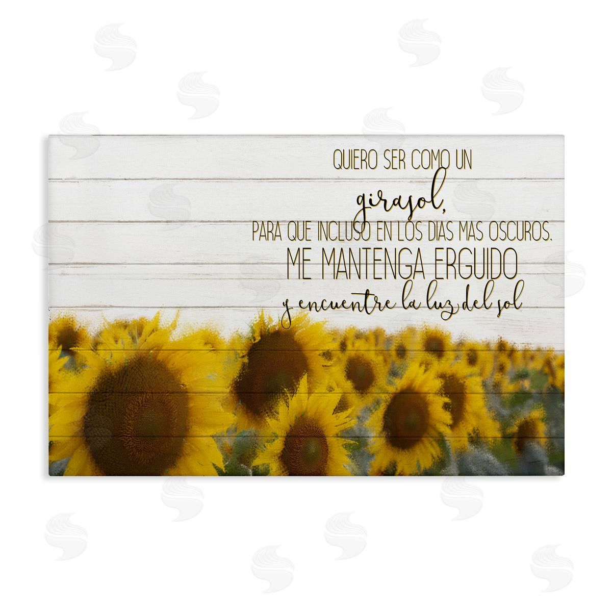 Kim Allen Quiero Ser Como un Girasol Canvas Wall Art Print