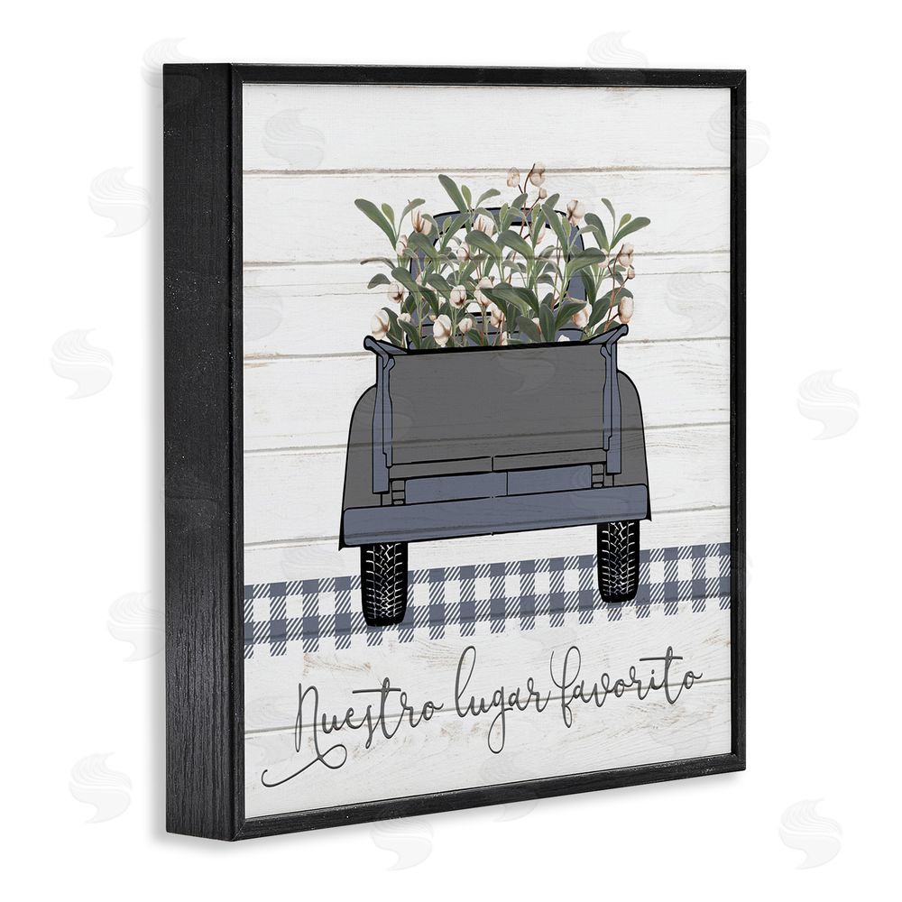 Kim Allen Nuestro Lugar Favorito con Camión Black Framed Giclee Wall Art Print
