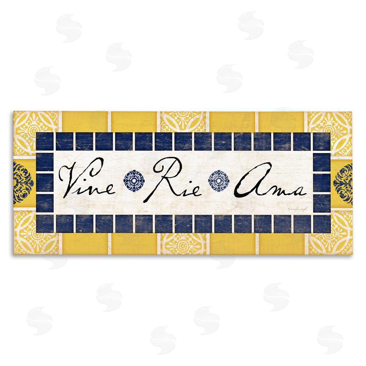 Jennifer Pugh Vine Ríe y Ama Canvas Wall Art Print