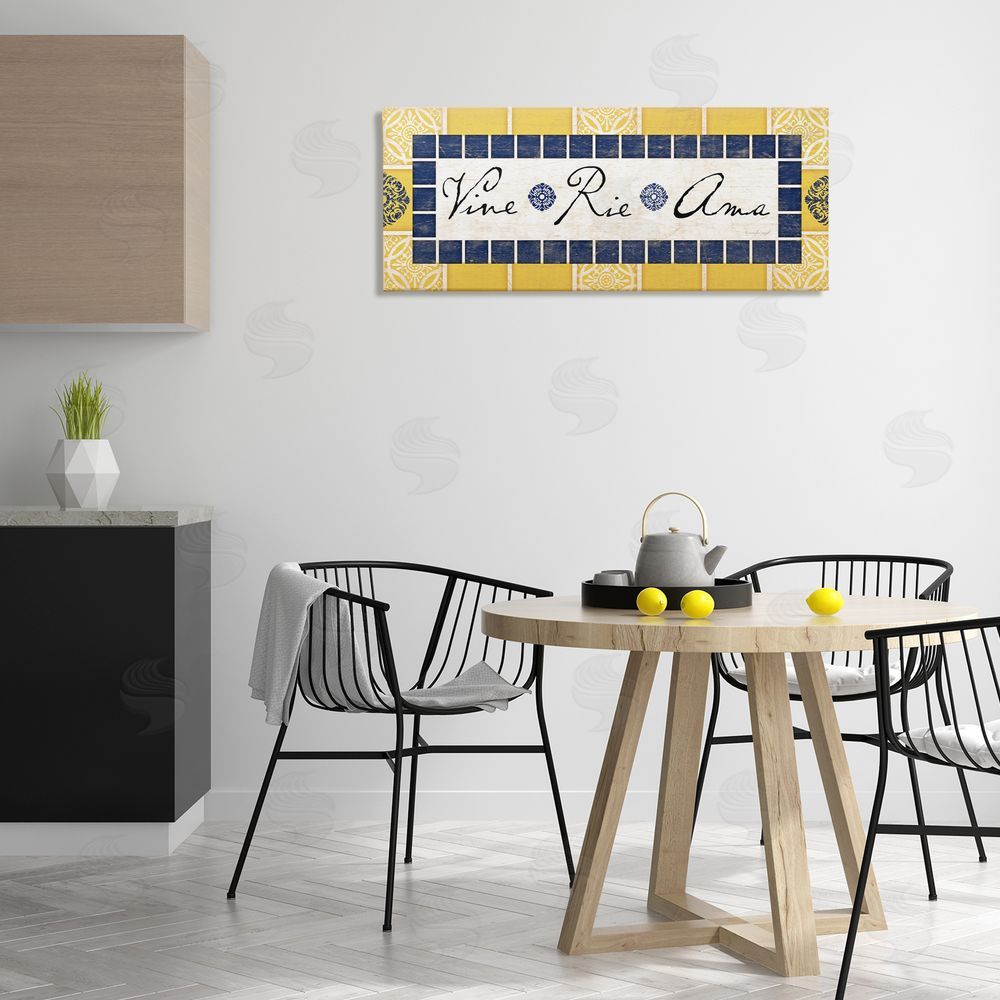 Jennifer Pugh Vine Ríe y Ama Canvas Wall Art Print in Room