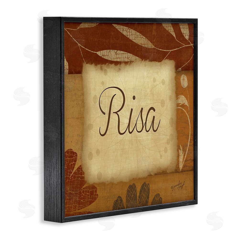 Jennifer Pugh Risa con Flores Tradicionales Black Framed Giclee Wall Art Print