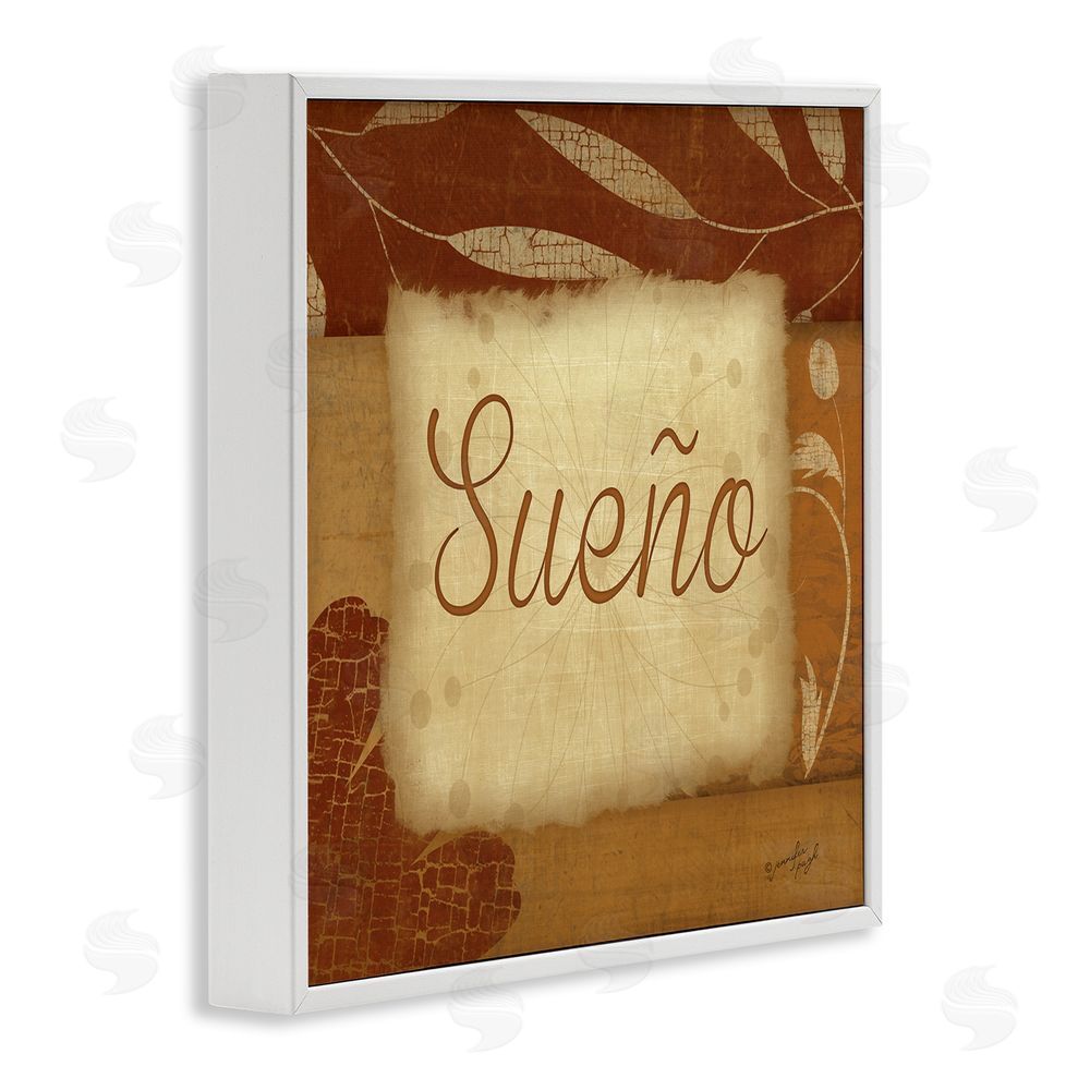 Jennifer Pugh Sueño con Flores Tradicionales White Framed Giclee Wall Art Print