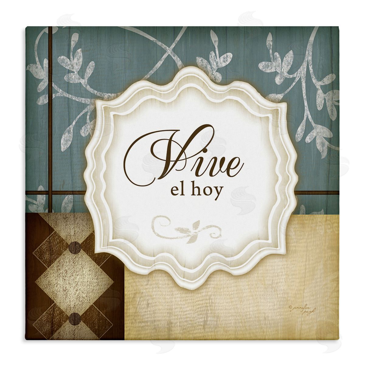Jennifer Pugh Vive el Hoy Tradicional Canvas Wall Art Print