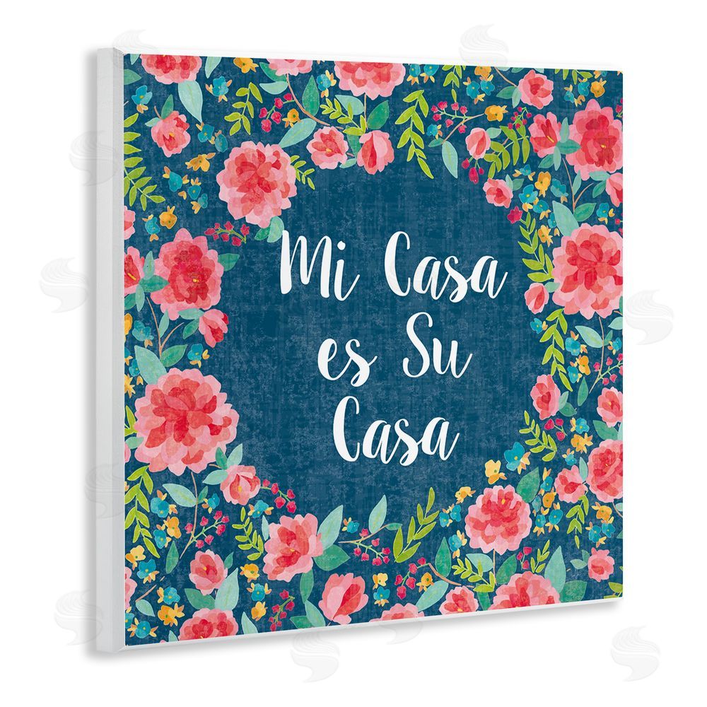 Harriet Sussman Su Casa Flores Rosas Wooden Wall Plaque Art Print