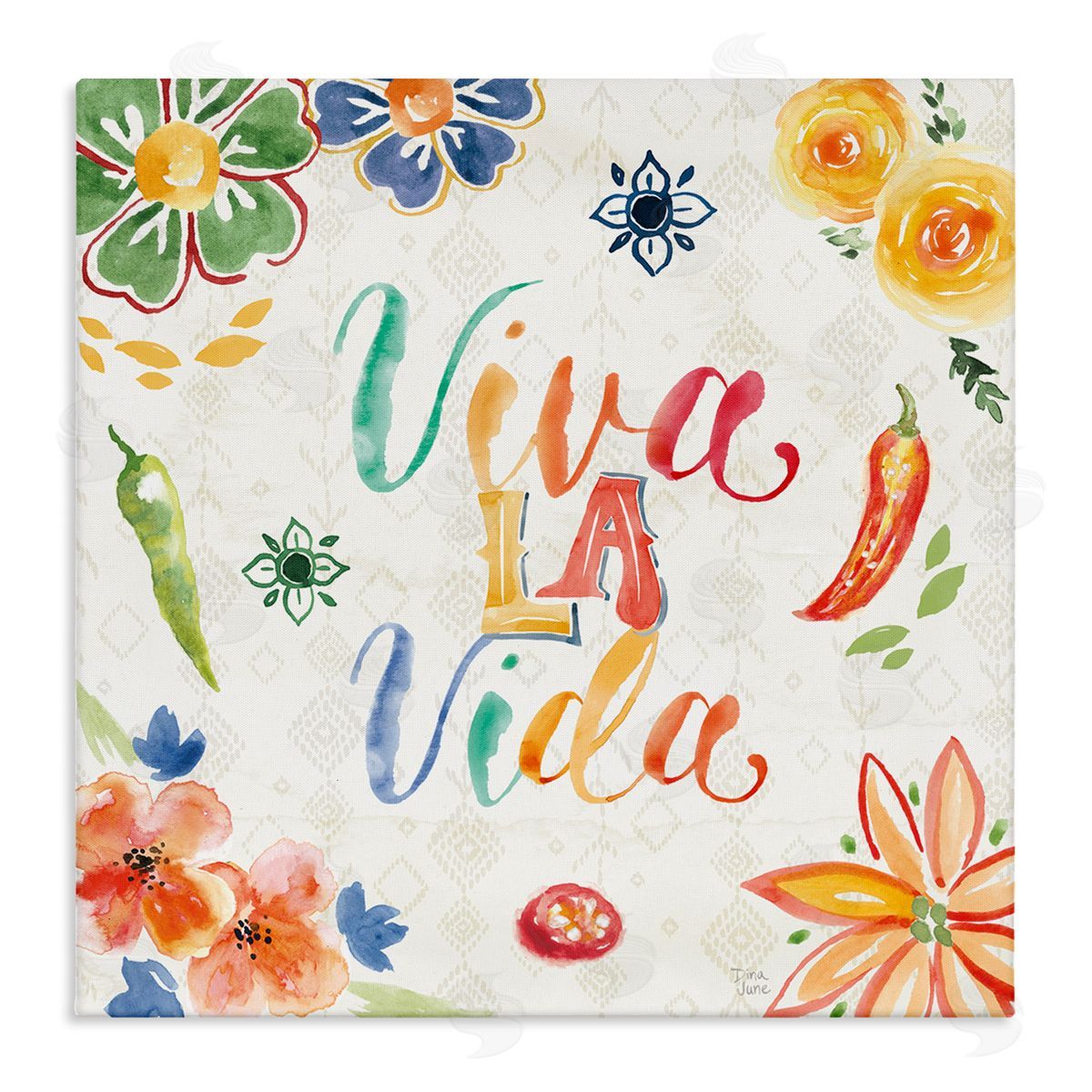 Dina June Viva La Vida Celebración Canvas Wall Art Print