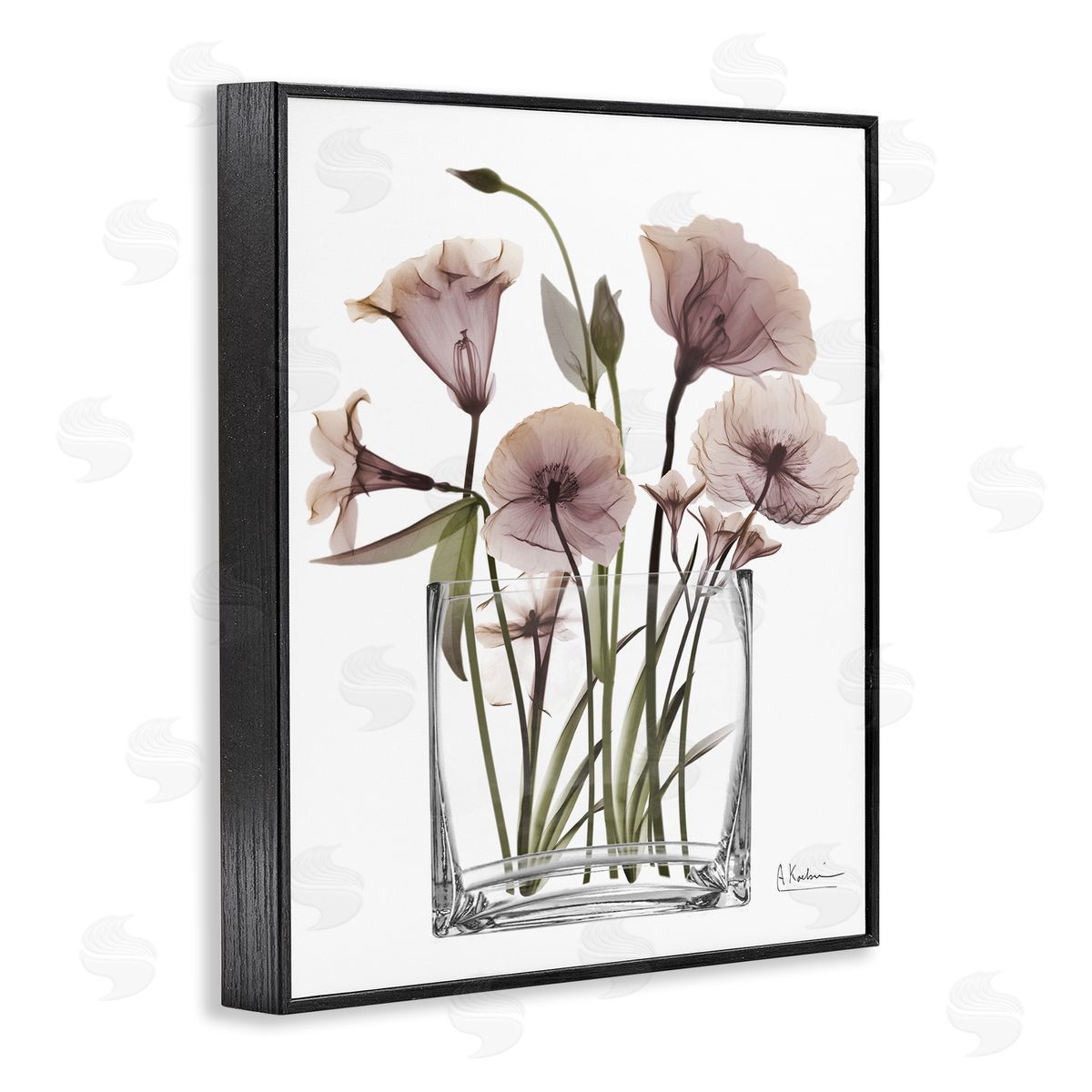 Modern Elegant Vase Black Frame Print Wall Art, Home Decor by Albert Koetsier