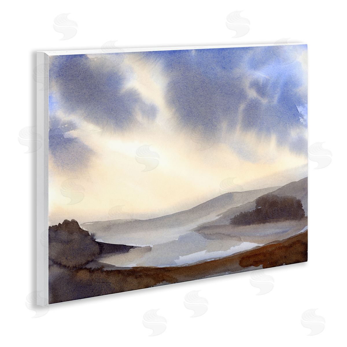 Dreamy Bay Inlet Horizon Wood Plaque Wall Art, Home Decor by Ashley Davis