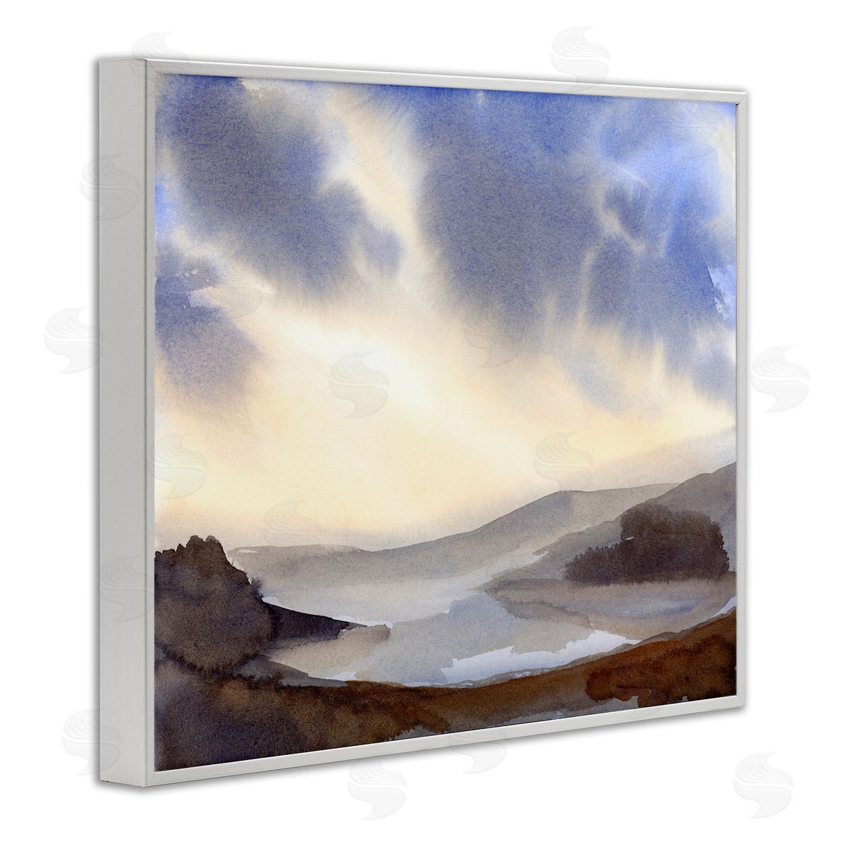Dreamy Bay Inlet Horizon White Frame Print Wall Art, Home Decor by Ashley Davis