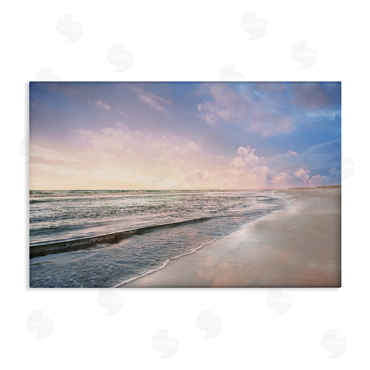 Receding Beach Shore Canvas Wall Art, Home Decor by Natalie Carpentieri