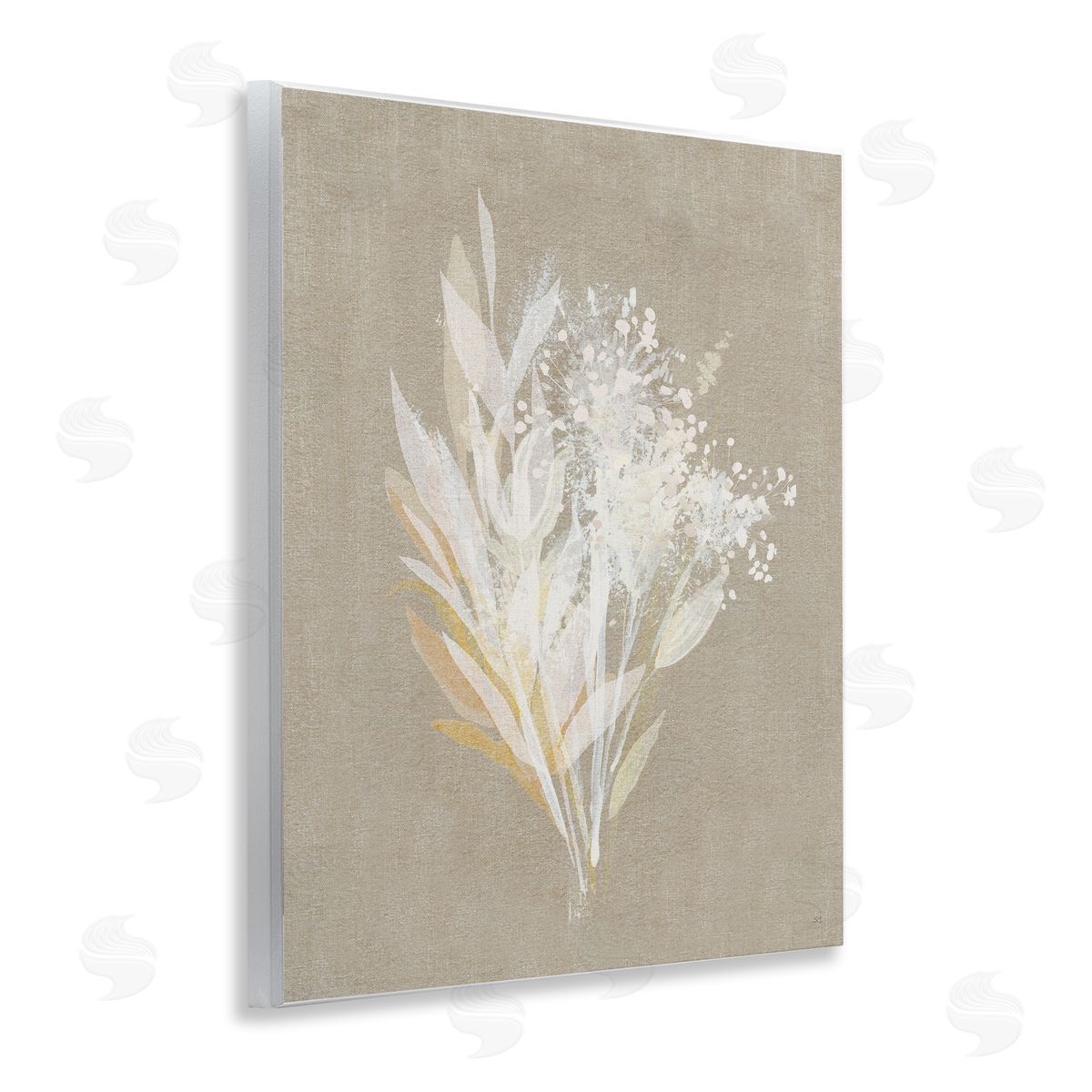 Natural Herb Impression Wood Plaque Wall Art, Home Decor by Susan Jill