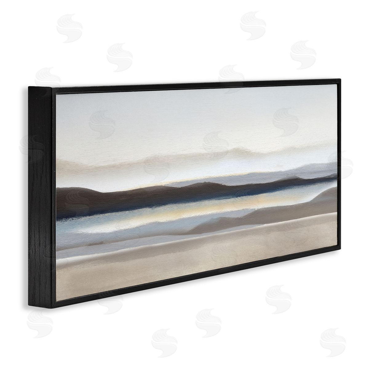 Fade Neutral Desert Scenery Black Frame Print Wall Art, Home Decor by Charity Henderson