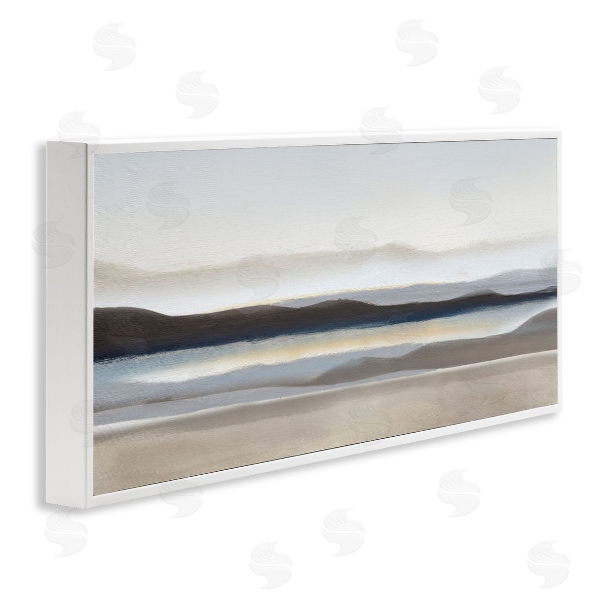 Fade Neutral Desert Scenery White Frame Print Wall Art, Home Decor by Charity Henderson
