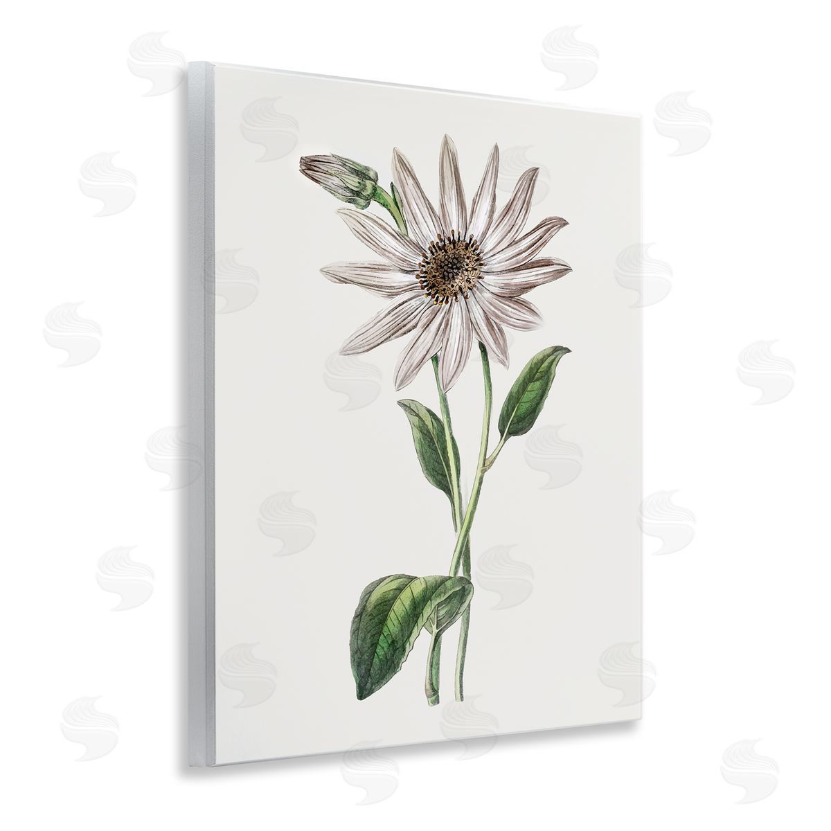 Vintage Mum Sprig Wood Plaque Wall Art, Home Decor by CAD Designs